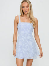 Cerise Mini Dress Lilac Burnout